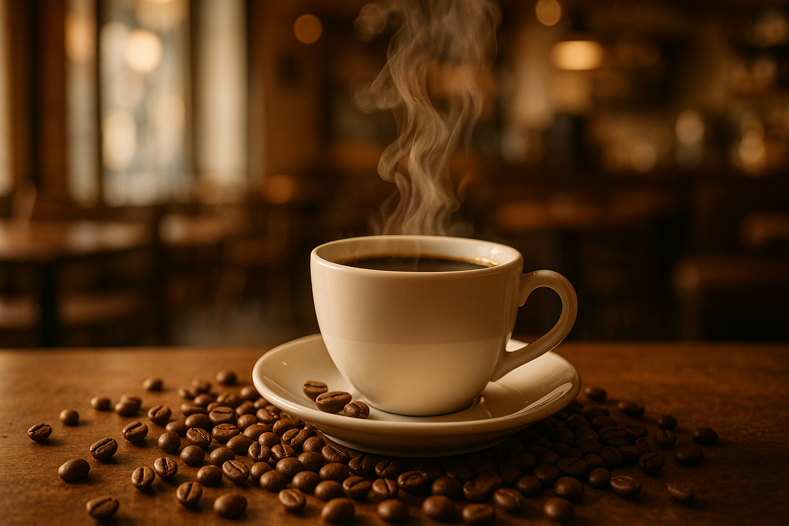 Coffee shop hero banner